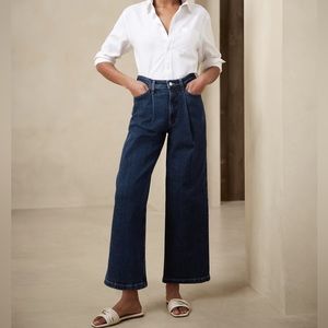 New Banana Republic wide leg crop